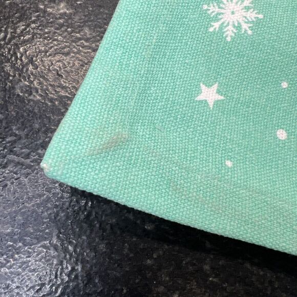 Johanna Parker Mint Green Santa Claus Christmas Cotton PLACEMATS Set of 4 New - Picture 3 of 10